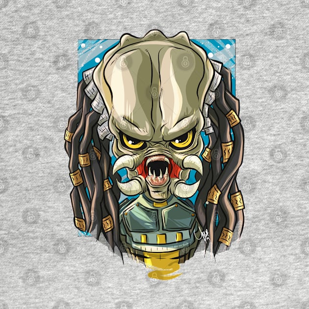 Pop Culture Caricature #23 - Predator by yazgar